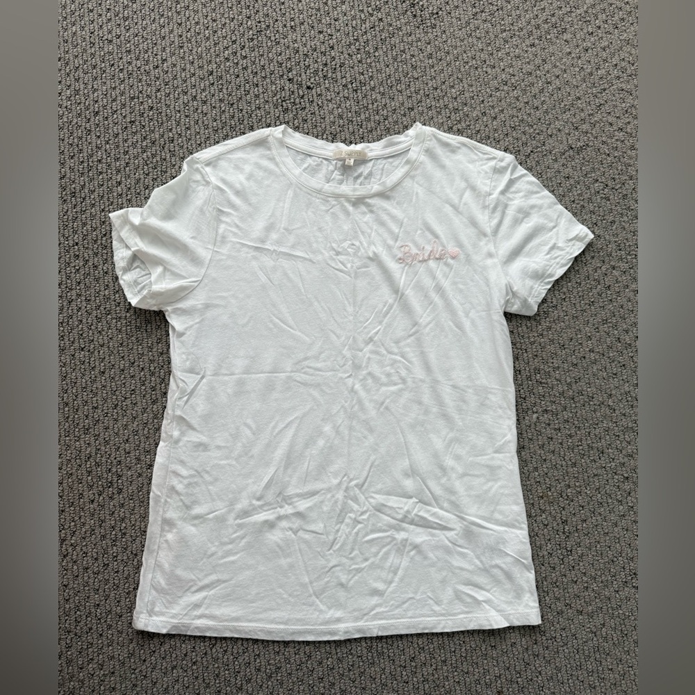Z Supply White Short Sleeve Tee Bride